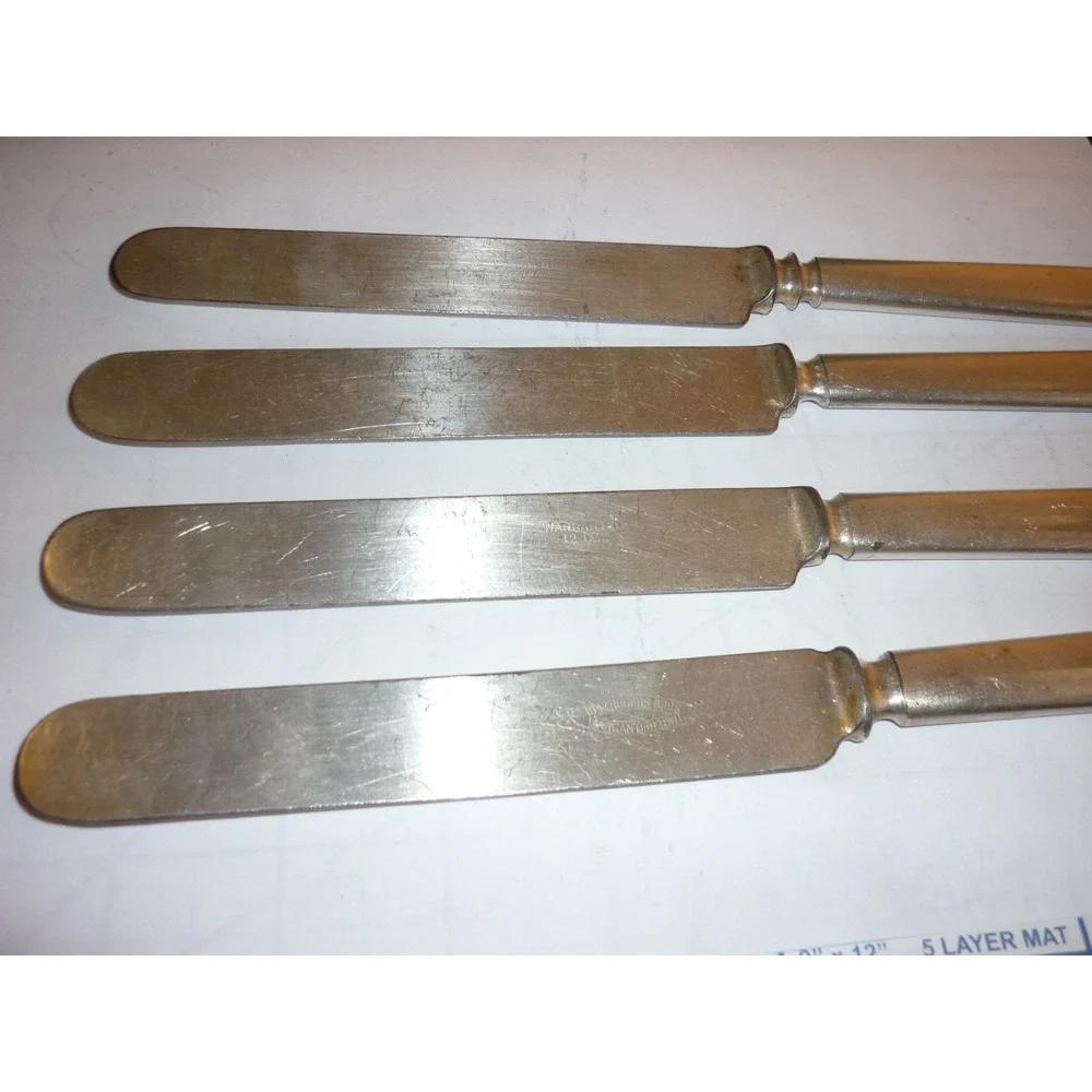 Vintage Rogers Hamilton silver plate Dinner‎ knives set of 4